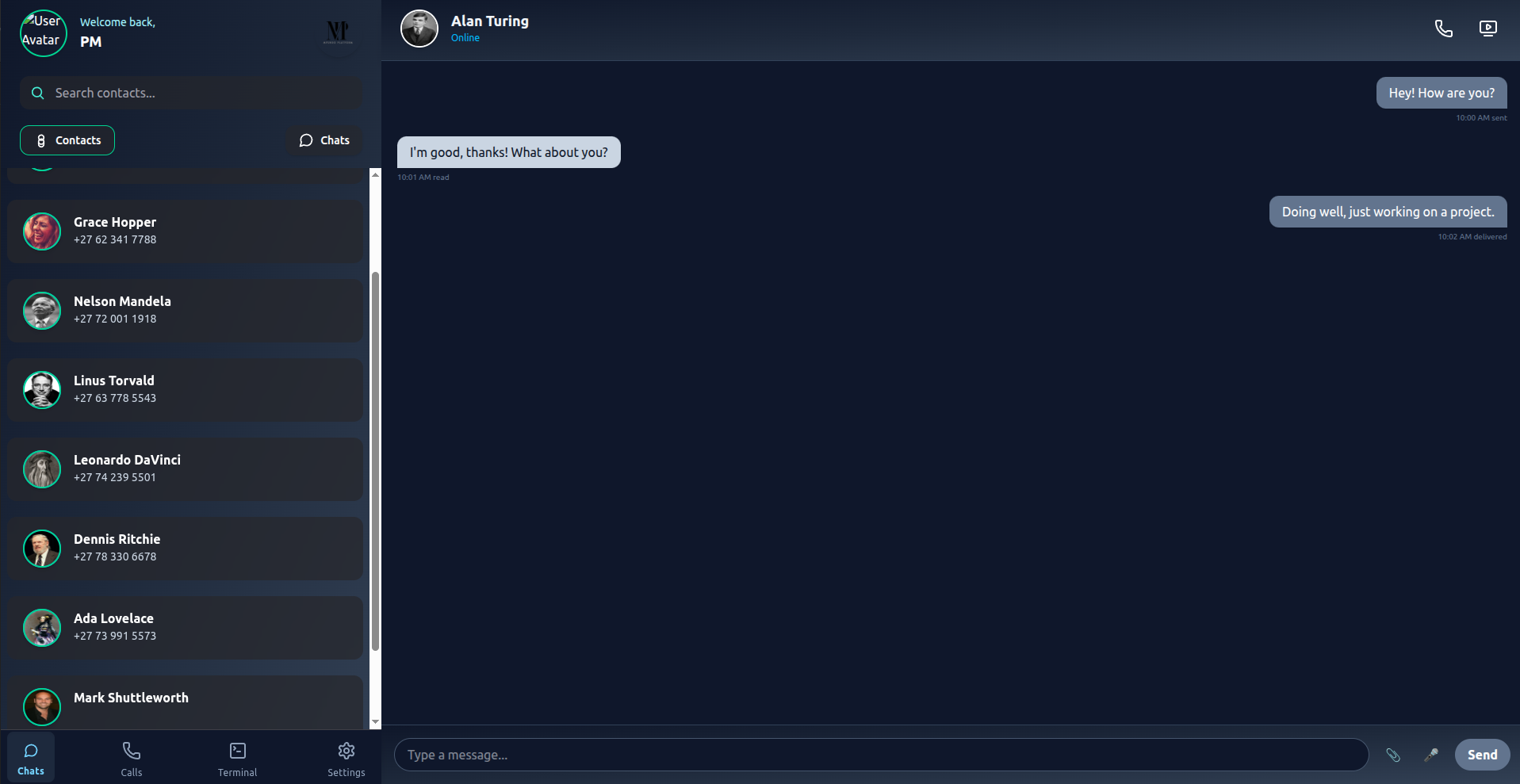 Real-Time Chat Application Preview